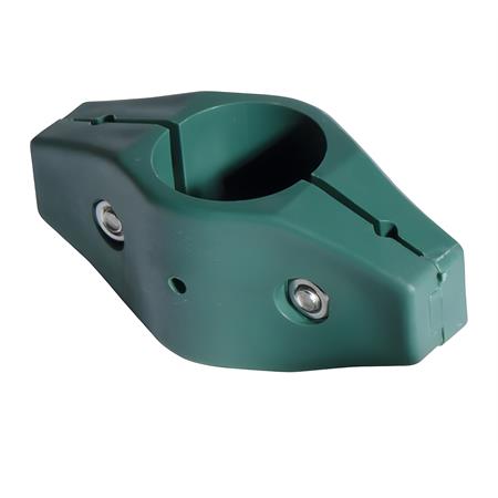 anello di fissaggio doppio per pali recinzione diametro 34mm verde