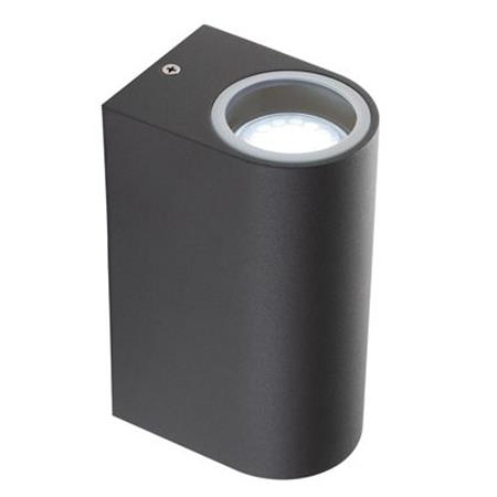 applique da parete bobo 2 luci gu10 grafite