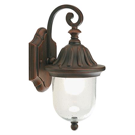 applique da parete in basso linea rain e27 ruggine