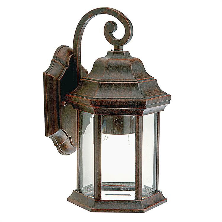 APPLIQUE DA PARETE IN BASSO RUDE - E27 - RUGGINE