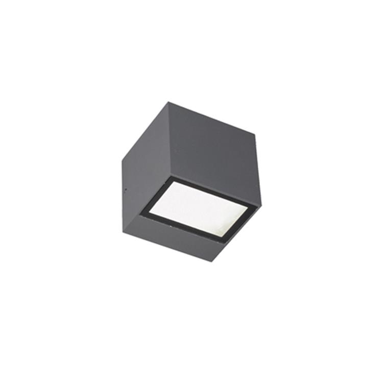 APPLIQUE BOX MINI 5,5W + 5,5W LED 4000K GRAFITE