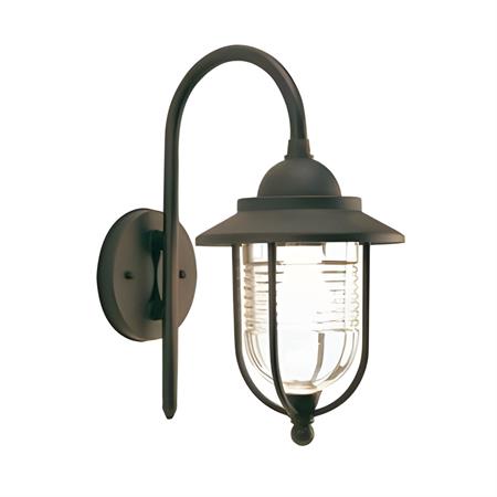 applique da parete porto piccola in basso e27 ruggine