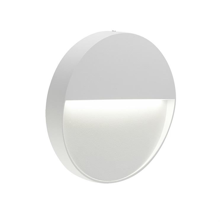 APPLIQUE DA PARETE SEGNAPASSO LED 3W - 4000K - GEO ROUND BIANCO
