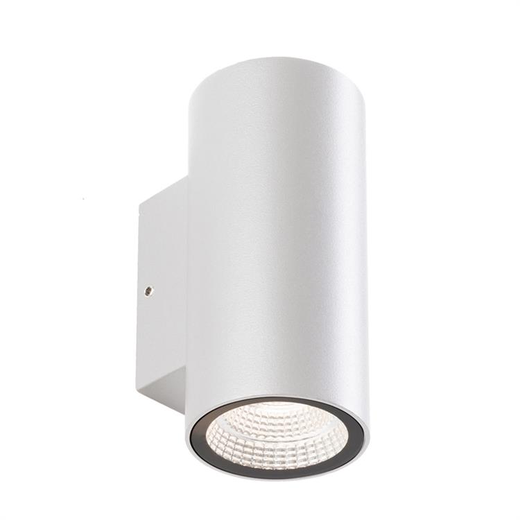 APPLIQUE DA PARETE - PUNTO LUCE LED BIEMISSIONE - 3W+3W - 4000K - BIANCO