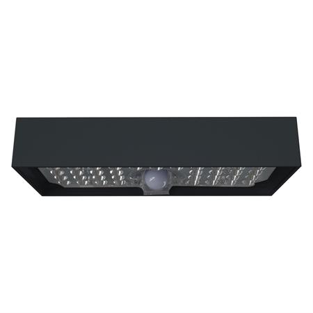 applique solare da esterno led con sensore di movimento tegel 800 lumen 4000k antracite velamp