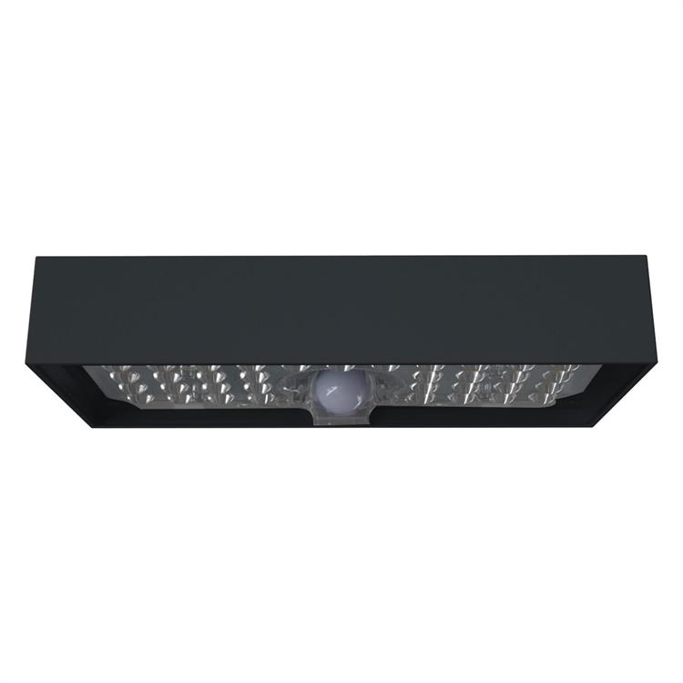 APPLIQUE SOLARE DA ESTERNO LED CON SENSORE DI MOVIMENTO - TEGEL - 800 LUMEN - ANTRACITE