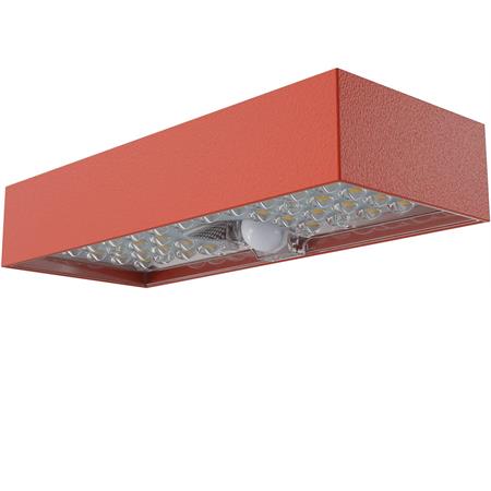 Lampada Solare Nera Luce Esterna Balcone Lampada Da Parete Moderna Lampada Da Giardino Quadrata Casa A Batteria Parete Plastica 1x Led 40lm 3000k Lxlxa 17x108x64 Cm 69321580 - Foto 8