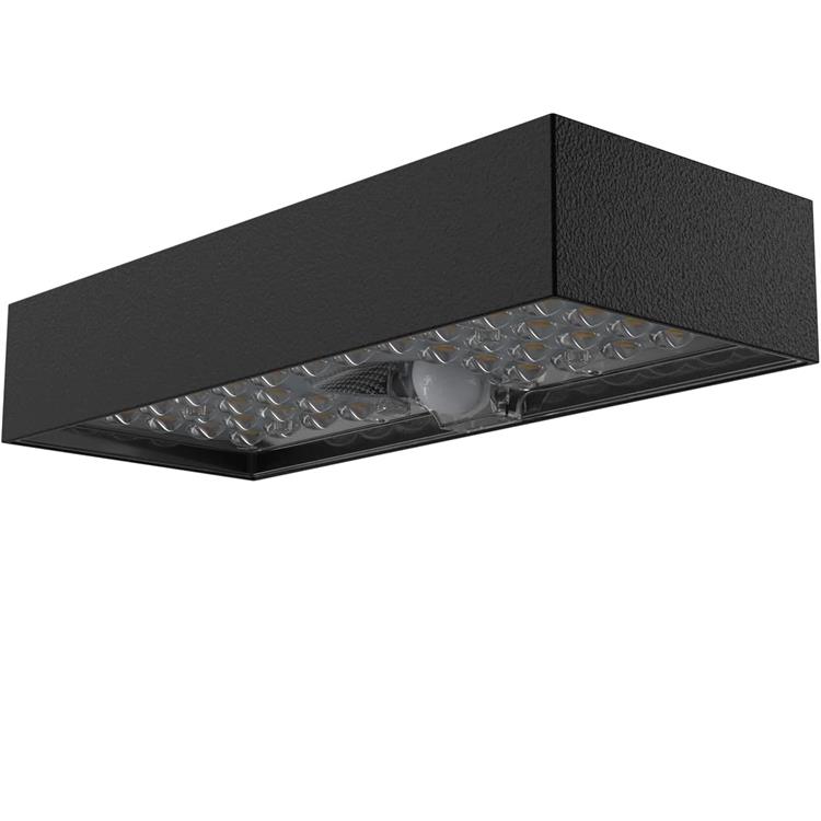 APPLIQUE SOLARE DA ESTERNO LED CON SENSORE DI MOVIMENTO - TEGEL - 800 LUMEN - NERA