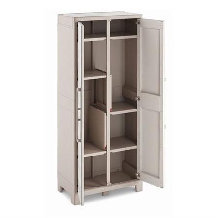 armadio da esterno impermeabile keter gulliver multispace xl 8 ripiani