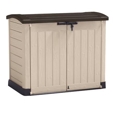 armadio porta attrezzi da giardino keter store it out arc beige