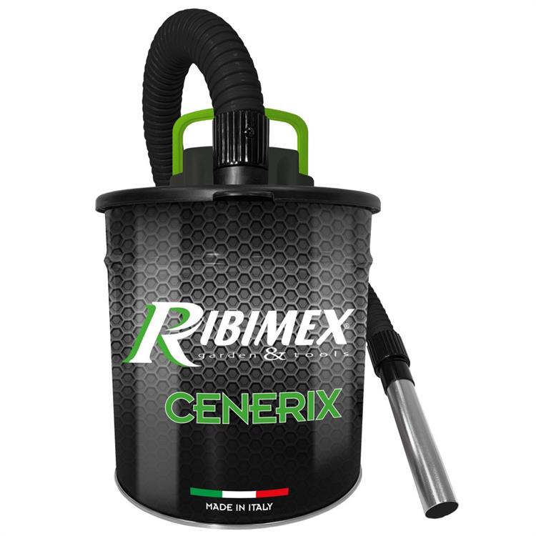 BIDONE ASPIRACENERE PORTATILE RIBIMEX CENERIX 1200W 18L