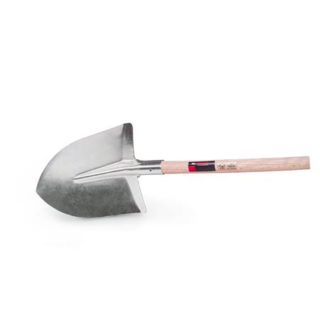 badile a punta stampato zincato con manico in faggio fsc 140 cm