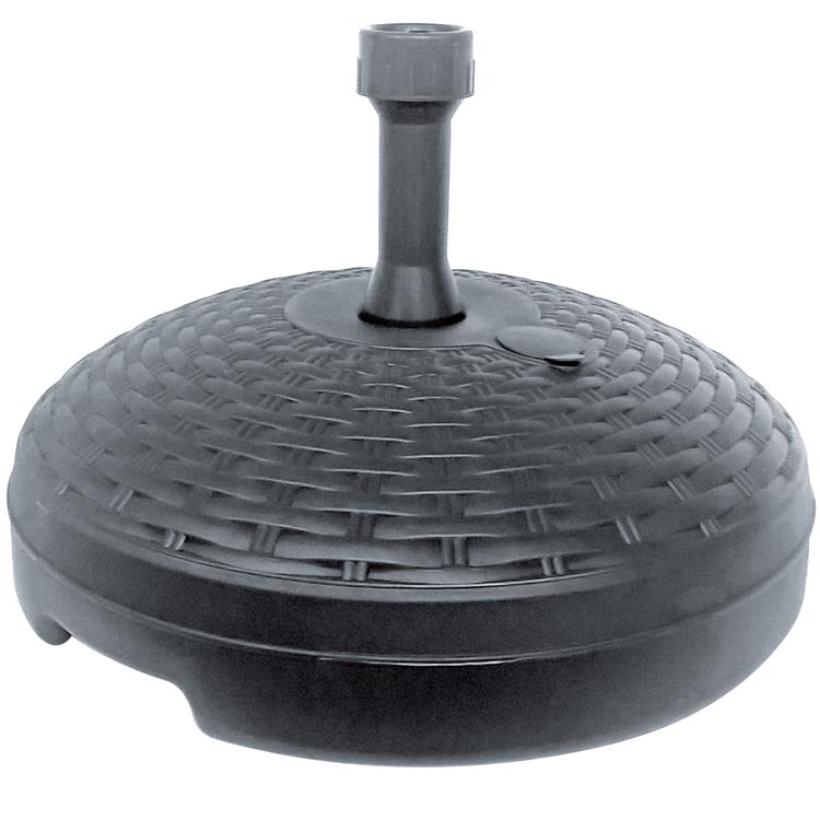 BASE PER OMBRELLONE IN PVC EFFETTO RATTAN BIANCO