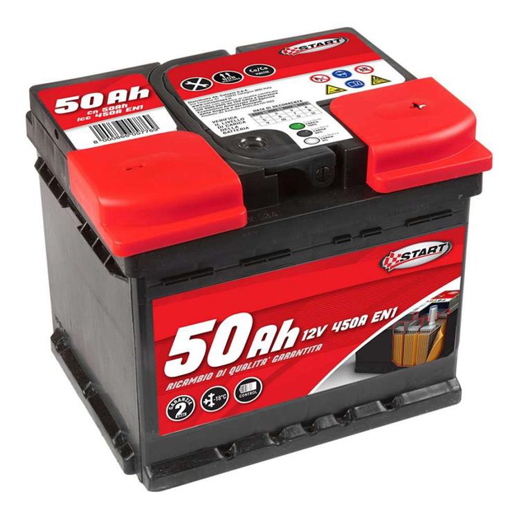 BATTERIA AUTO 50 Ah 12V 450A EN1 START