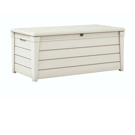 baule da piscina keter rockwood bianco