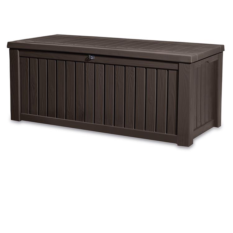 BAULE PORTA ATTREZZI KETER ROCKWOOD MARRONE