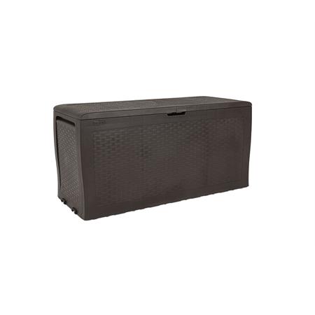 baule baule porta attrezzi da giardino keter samoa marrone