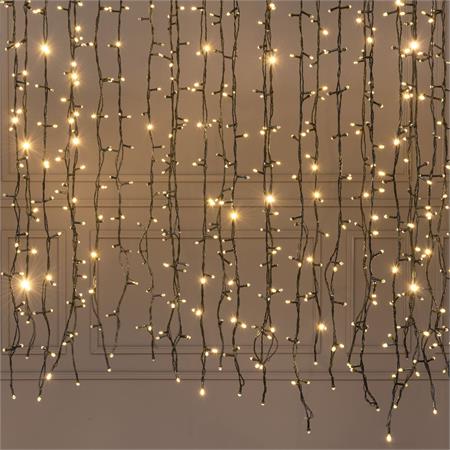 bobina luci led per alberi di natale esterno interno 1500 led bianco caldo 100mt