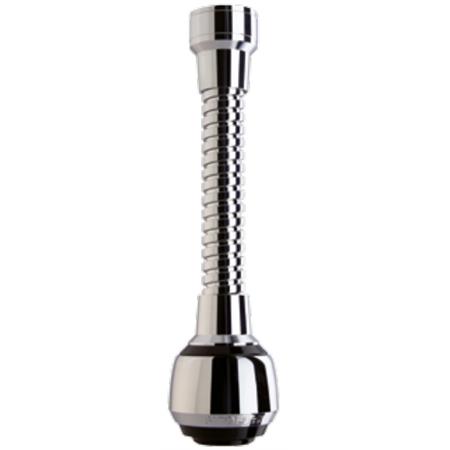 cannuccia flessibile 13cm in ottone cromato e nero siroflex milady 22f 24m