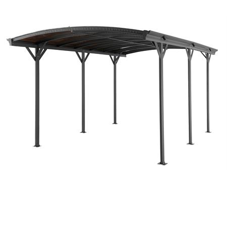 carport auto tettoia auto in alluminio 5x3 verdelook