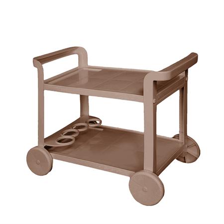 carrello portavivande da esterno areta 90x56cm tortora