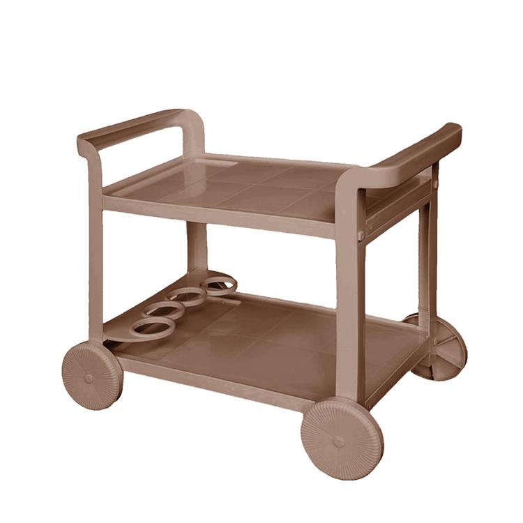 CARRELLO PORTAVIVANDE DA ESTERNO ARETA 90X56CM TORTORA