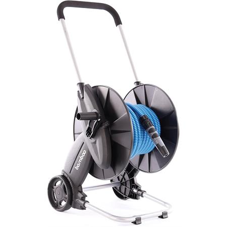 carrello avvolgitubo per giardino rr italia bamboo tubo compreso