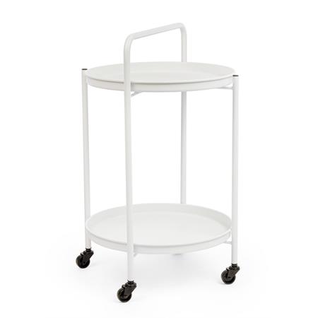 carrello portavivande da esterno bizzotto 44cm bianco