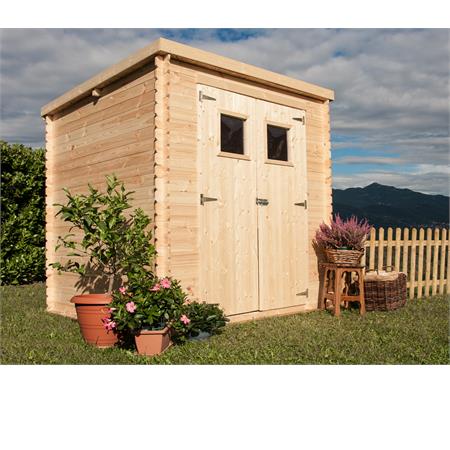 casetta da giardino in legno birba 200x200 cm