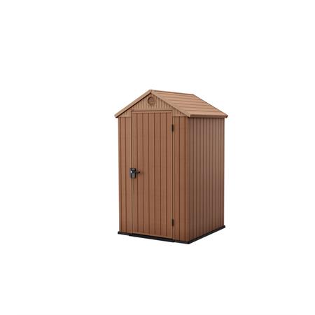 casetta giardino keter darwin 4x4 marrone porta battente singola