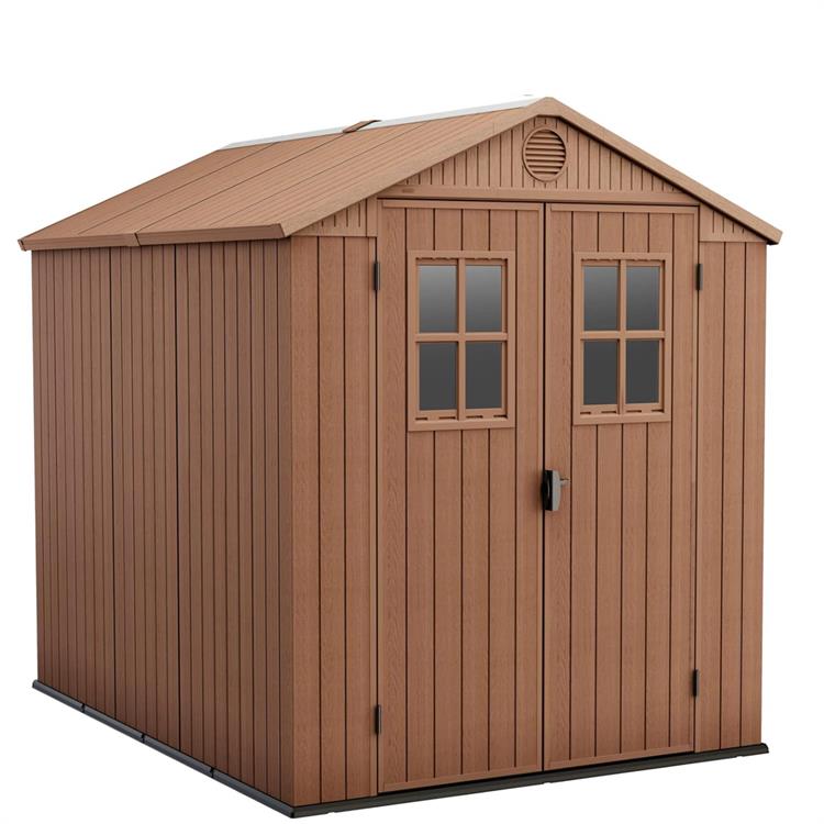 CASETTA DA GIARDINO KETER DARWIN 6X8 EFFETTO LEGNO MARRONE 190x244x221H CM