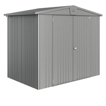 casetta da giardino in metallo biohort europa 244x156x203 grigia