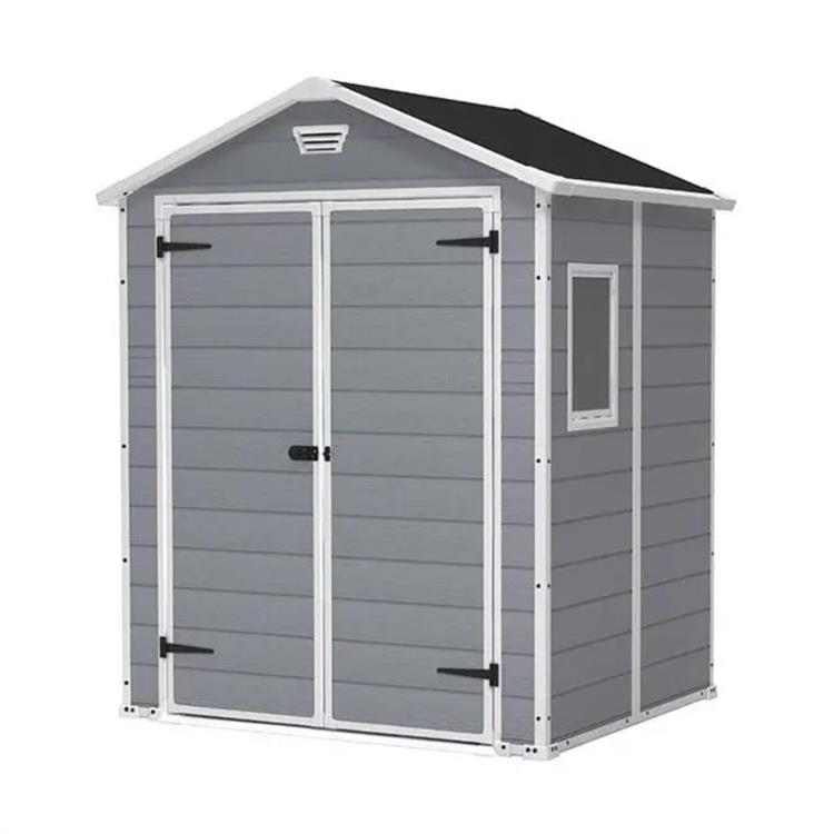 CASETTA DA GIARDINO KETER MANOR 6X5 DD GRIGIO 185x152x226h