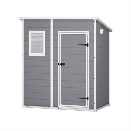 casetta giardino keter manor 6x4 grigia porta battente singola