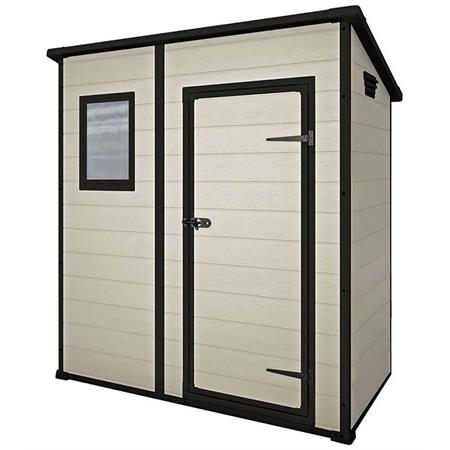 casetta giardino keter manor 6x4 beige porta battente singola