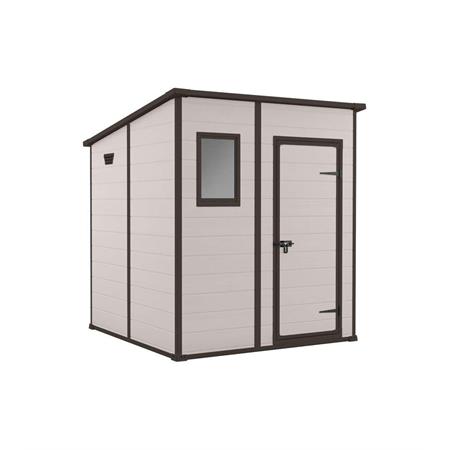 casetta giardino keter manor pent 6x6 beige