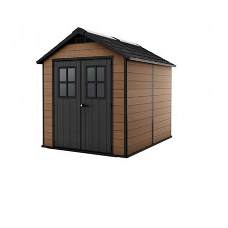 casetta giardino keter newton 759 marrone porta battente doppia