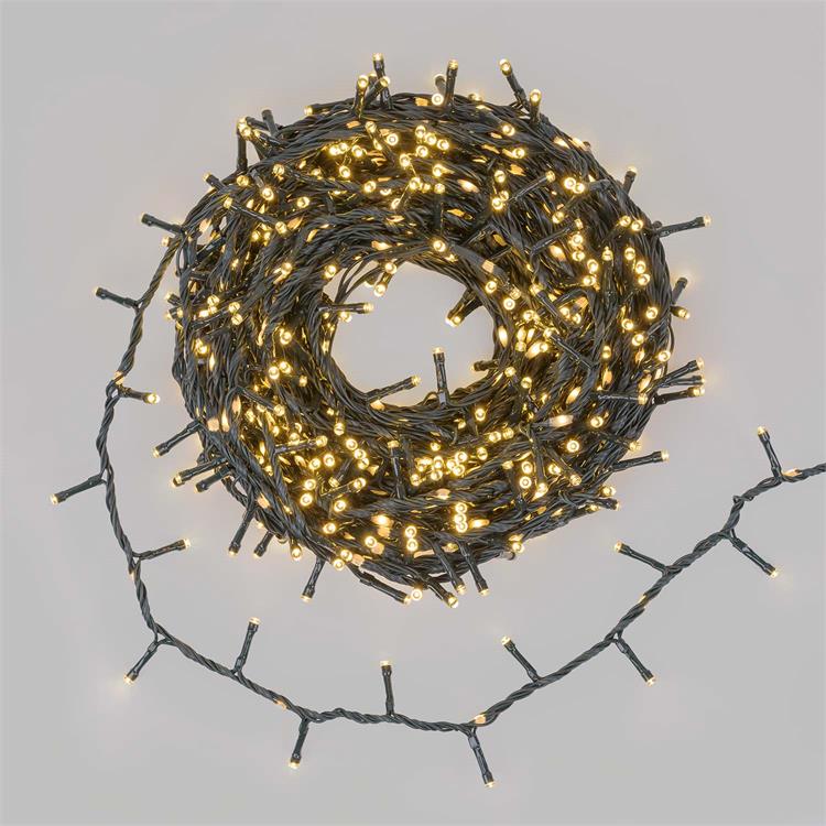 CATENA LUMINOSA 30 MT - 1660 LED BIANCO CALDO