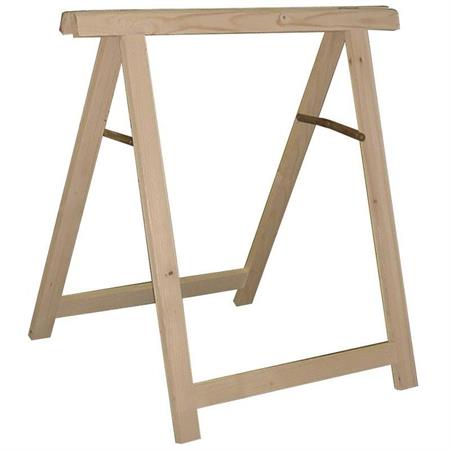 cavalletto in legno di abete alto 75 cm