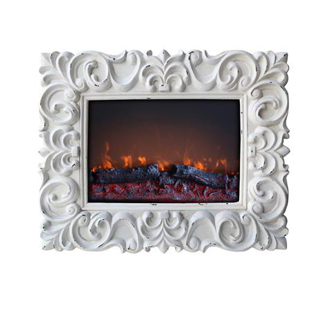 caminetto elettrico stile shabby chic 1400 1800w