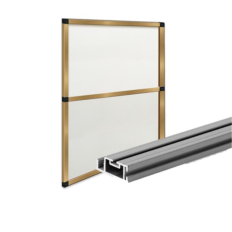 PROFILO IN ALLUMINIO PER ZANZARIERA FISSA IRS CLARISSA 250CM BRONZO