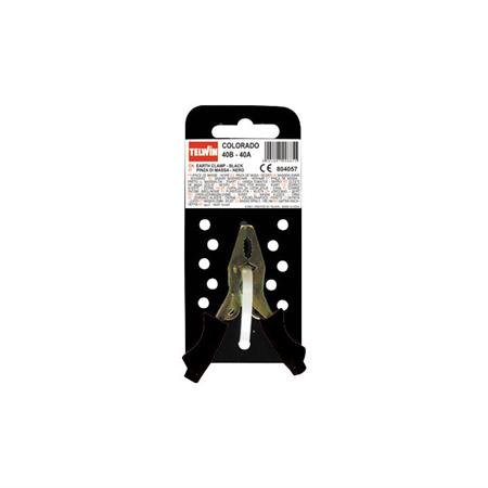 pinza di massa cavo auto telwin 40a nera