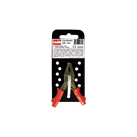 pinza di massa cavo auto telwin 40a rossa