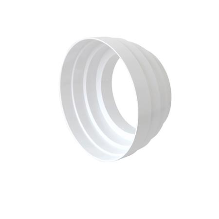 cono di riduzione concentrica da diametro125 a diametro100 mm per collegamento diretto