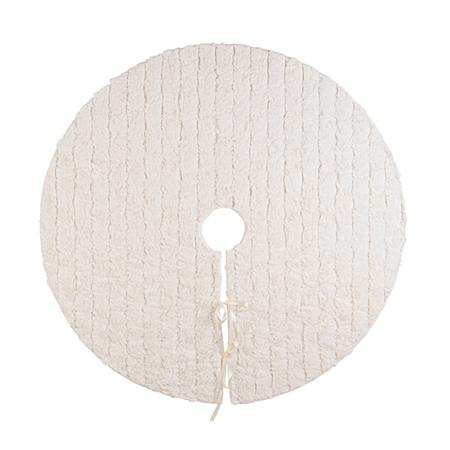 copri base per albero di natale 90 cm bizzotto wolly avorio