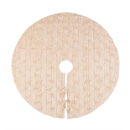 copri base per albero di natale 90 cm bizzotto wolly beige