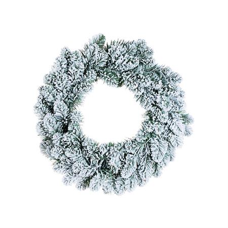 ghirlanda natalizia corona di natale innsbruck effetto innevato diametro 45 cm