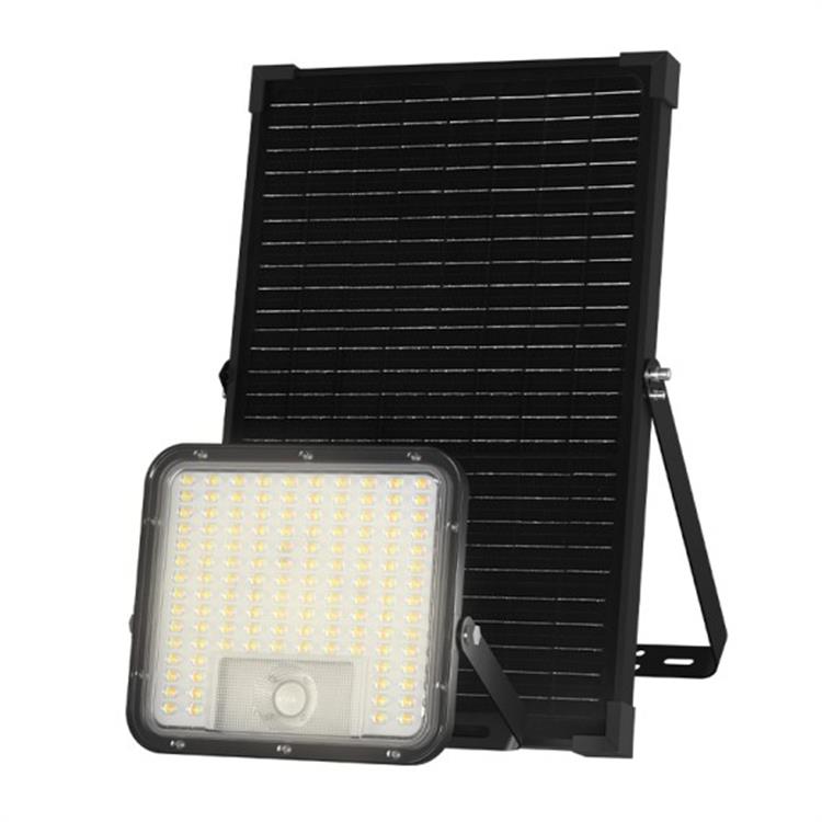FARETTO LED SENSORE MOVIMENTO CON PANNELLO SOLARE VELAMP CUBE XL 9600 LUMEN