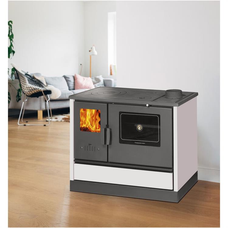 CUCINA A LEGNA HOSSEVEN 4020 - 7 KW - BIANCA