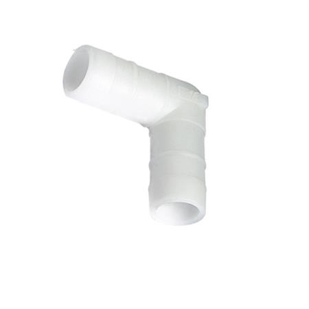 curva 90 per tubo spiralato condizionatore diametro 16 mm nylon bianco